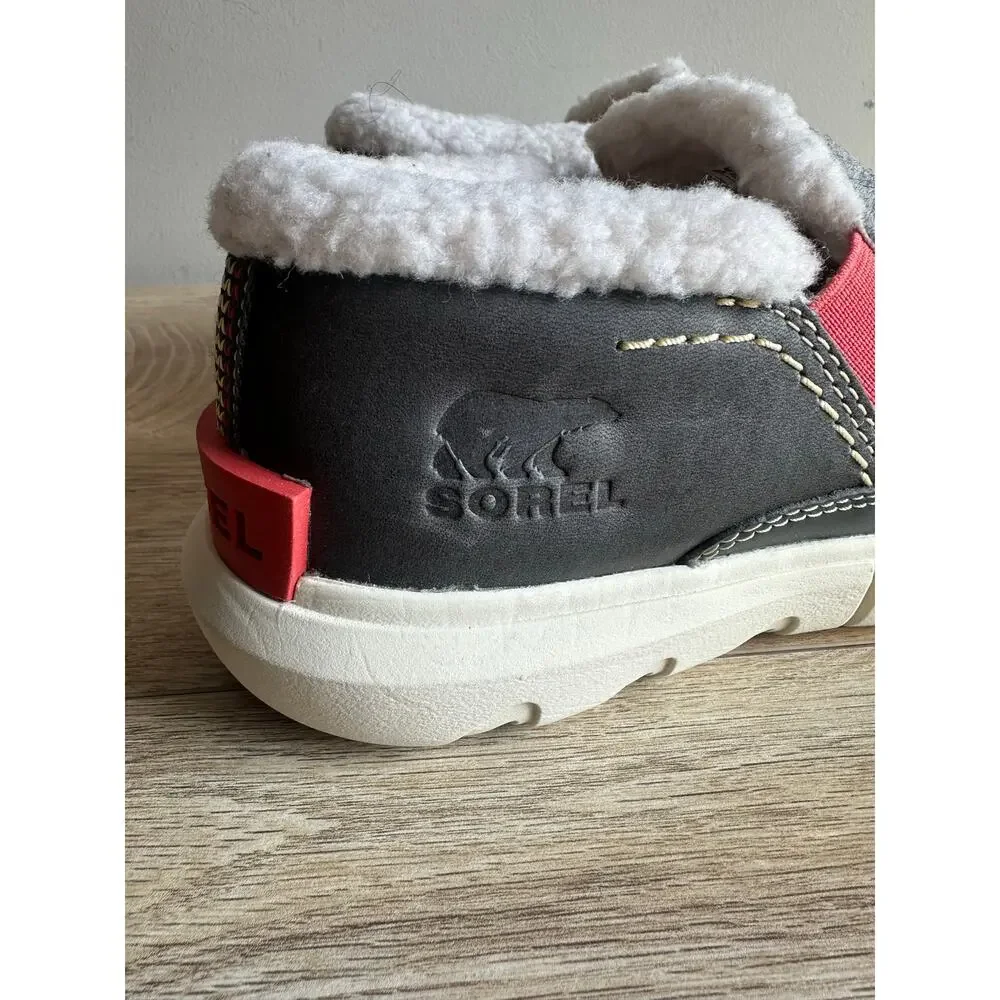 Sorel Mackenzie II Snow Slip Ons Gray Quarry Chalk 7